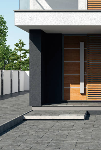 istock Modern Luxurious Villa with garden. 2151253255