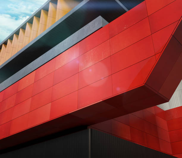 istock Outdoor Signage Facade Wall Mockup for Logo. 3D Rendering 2151253425
