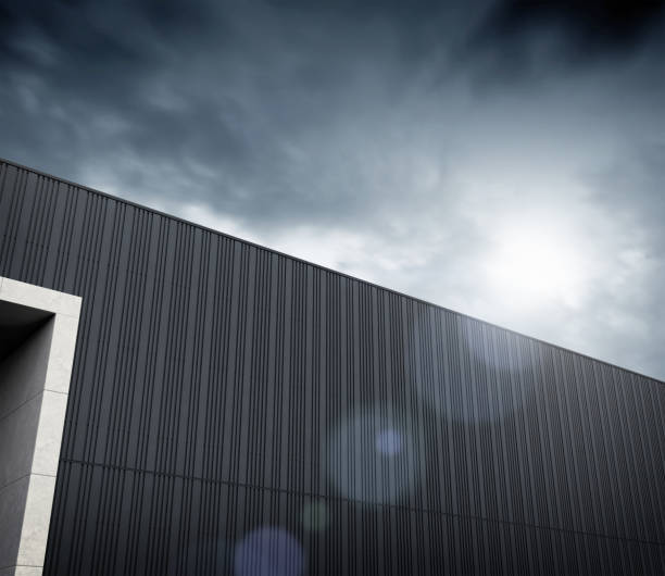 istock Outdoor Signage Facade Wall Mockup for Logo. 3D Rendering 2151253427