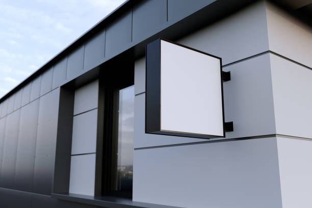istock Outdoor Sign Mockup for Logo. 3D Rendering 2151254720