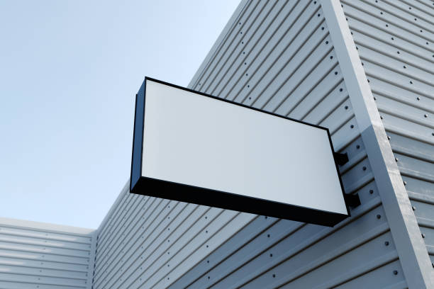 istock Outdoor Sign Mockup for Logo. 3D Rendering 2151254854