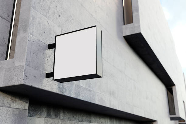 istock Outdoor Sign Mockup for Logo. 3D Rendering 2151254984
