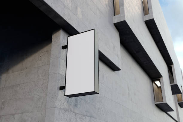 istock Outdoor Sign Mockup for Logo. 3D Rendering 2151255224
