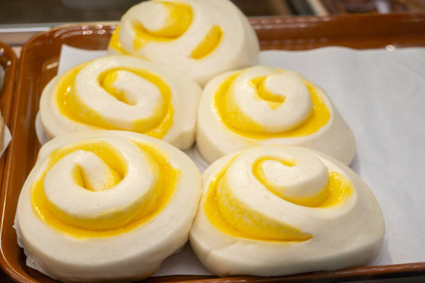 Taiwanese cheese rolls in Tainan, Taiwan.