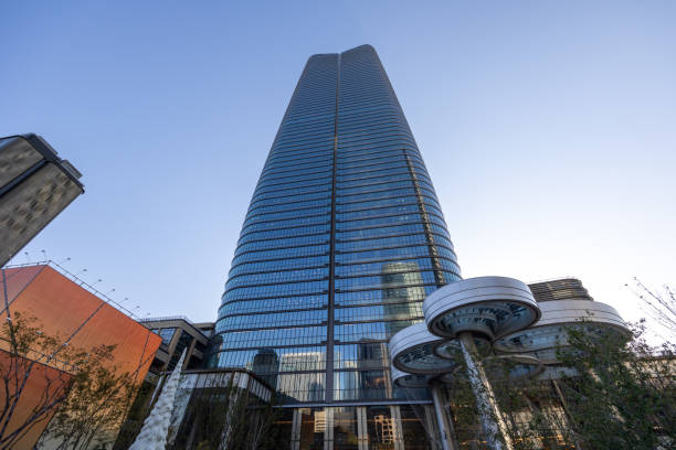 Tokyo, Japan - November 24, 2023 : Azabudai Hills in Tokyo, Japan. The Azabudai Hills Mori JP Tower in the development became the tallest building in Tokyo and Japan.