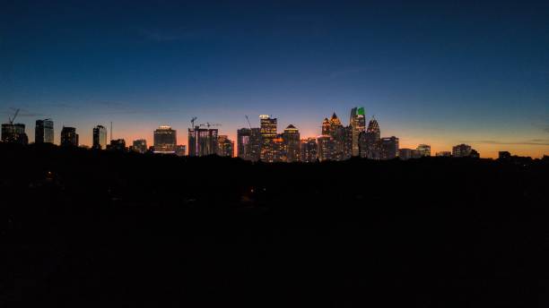 Atlanta skyline during dusk