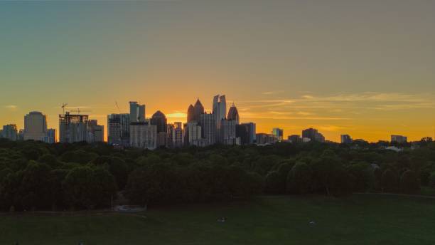 istock Atlanta skyline during dusk 2151260279
