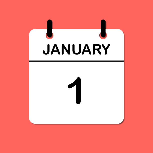 istock January 1.  Daily Calendar icon for design. Simple design for business brochure, flyer, print media, advertisement. Easily editable 2151265491