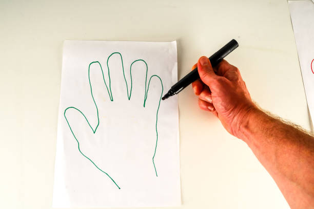 istock Close-up of sheet with drawing 2151279328