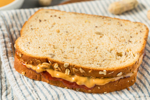 istock Homemade Peanut Butter and Jelly Sandwich 2151286867