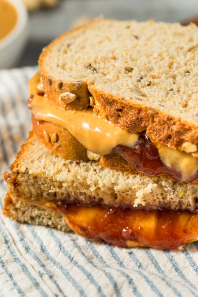 istock Homemade Peanut Butter and Jelly Sandwich 2151286936