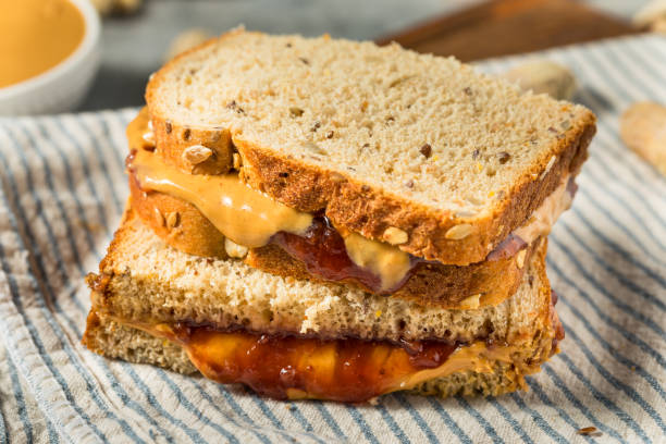 istock Homemade Peanut Butter and Jelly Sandwich 2151287033