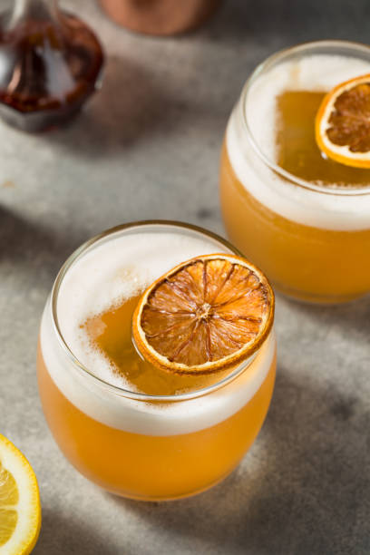 istock Cold Boozy Whiskey Sour Cocktail 2151287162