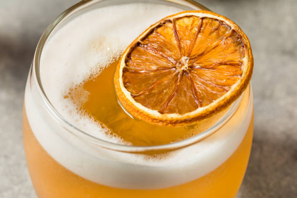 istock Cold Boozy Whiskey Sour Cocktail 2151287256