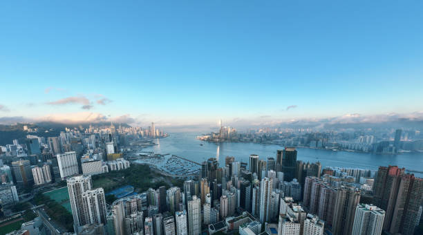 istock Victoria Harbour View Point at Sunset, Hong Kong 2151288101