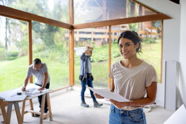 istock Project manager supervising a house renovation 2151288714