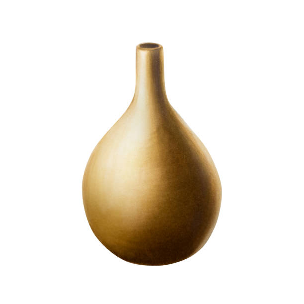 istock Beige antique ceramic vase. Watercolor hand drawn clay pot isolated on transparent background. Minimalistic illustration. Minimalism interior. For designers, invitations, decoration, postcards, wrapping paper, scrapbooking, covers, wedding 2151293359