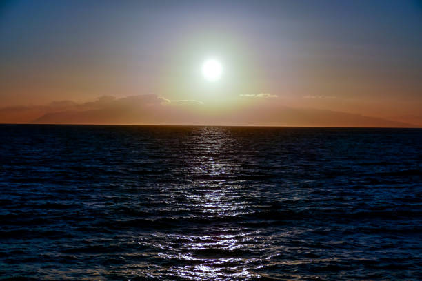 Photo Picture of The Sun Setting in the Sea