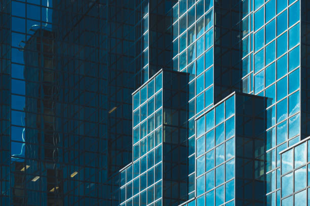Modern architecture buildings exterior background in London
