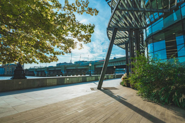 Open area in front of the building
