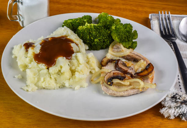istock pork chop with onions and mushrooms 2151303777
