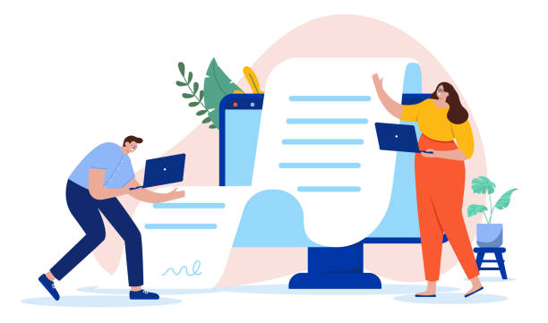 Reading Off Computer Cartoon 50+ Cartoon Reading Log Stock Illustrations, Royalty-Free Vector ...