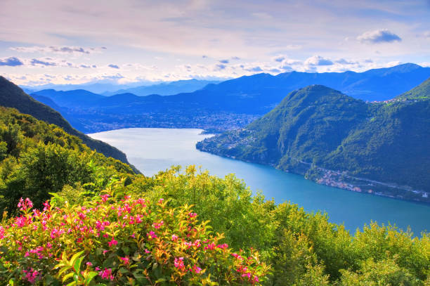 istock Lake Lugano in Alps 2151311724