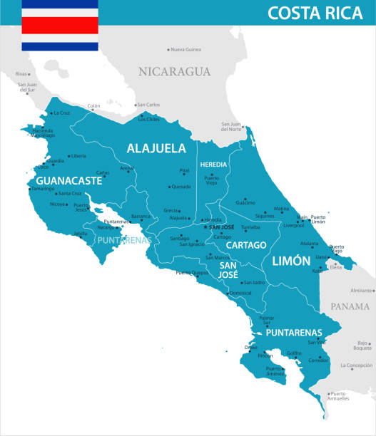 Mapa Ríos Costa Rica 110+ River Costa Rica Stock Illustrations, Royalty-Free Vector Graphics ...