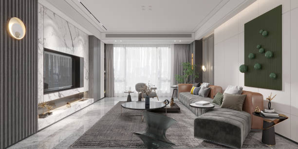 istock 3d render of apartment interior  living and dining room 2151317889