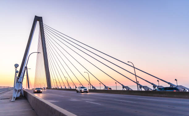 One of the most famous attractions when visiting SC USA is to walk over the Arthur Ravenel Jr. Bridge, also  known as the Cooper River Bridge, which connecting downtown Charleston to Mount Pleasant.