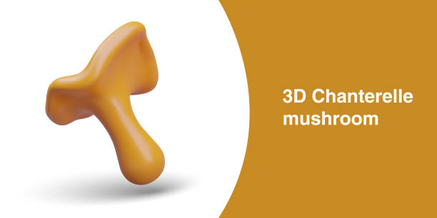 istock Realistic yellow chanterelle. Mushroom season concept 2151320378