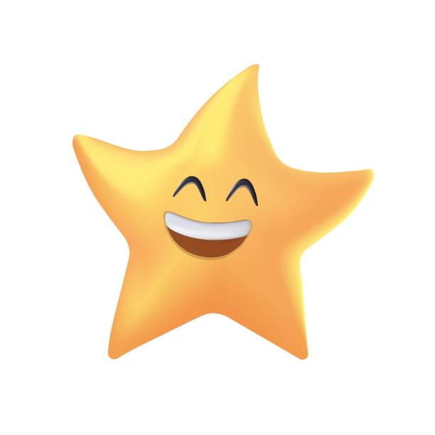 istock 3D Cartoon funny kawaii star character or little twinkle vector personage shining in sky with happy smiling face 2151323655