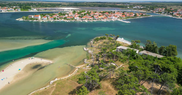istock Queens Beach aerial view in Zadar, Croatia 2151326332