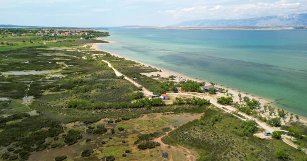 istock Queens Beach aerial view in Zadar, Croatia 2151326357