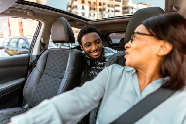 istock Mother and son on a road trip 2151332482