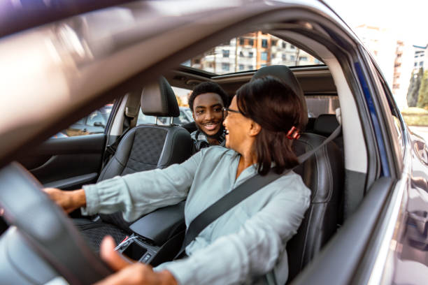 istock Mother and son on a road trip 2151332551
