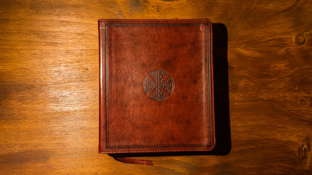 istock Holy Bible closed with leather cover 2151334015