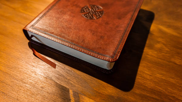 istock Holy Bible closed with leather cover 2151334016