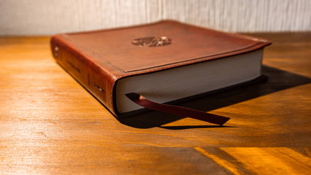 istock Holy Bible closed with leather cover 2151334041