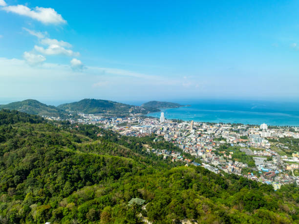 istock Aerial view of Kathu district Phuket Thailand from Drone camera High angle view 2151335894