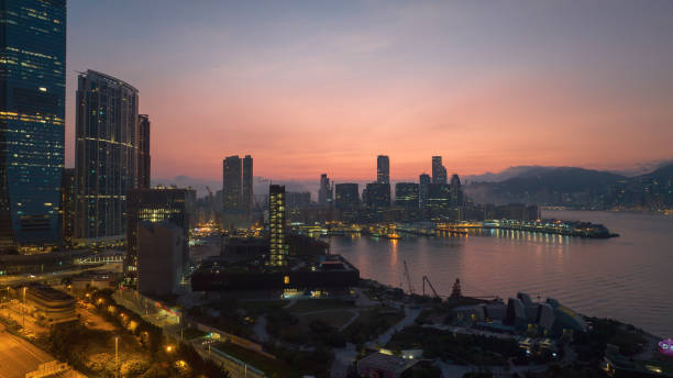 istock Sunrise at Tsim Sha Tsui, Hong Kong 2151348472
