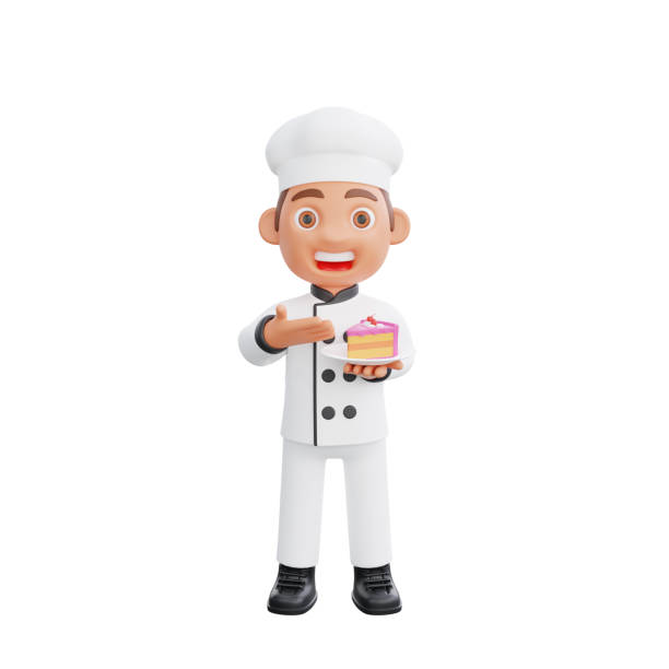 istock 3D illustration of a chef cartoon character design 2151365932