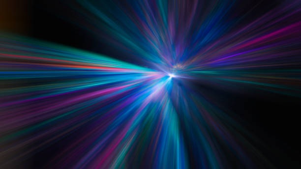 istock Abstract big data, speed, colorful fibers, rays background 2151367245
