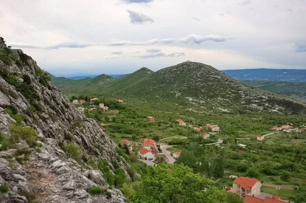 istock Mediterranean village in the valley 2151367408