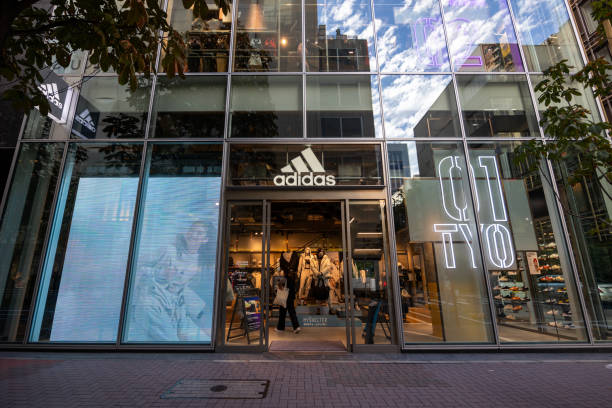 Tokyo, Japan - November 23, 2023 : Adidas in Ginza, Tokyo, Japan.