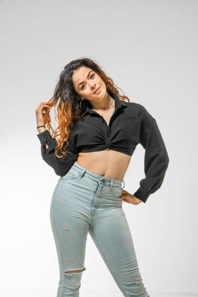 istock Studio portrait of a beautiful mixed race female dancer 2151384077