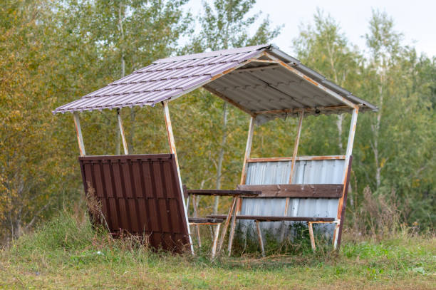 Bench in a park in nature.