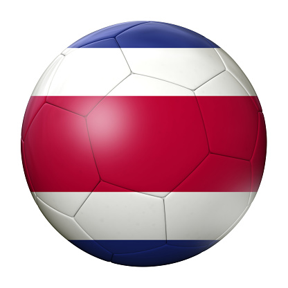 Costa rika flag football soccer ball