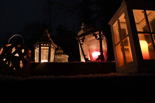 istock Low angle view of lanterns on the ground 2151392963