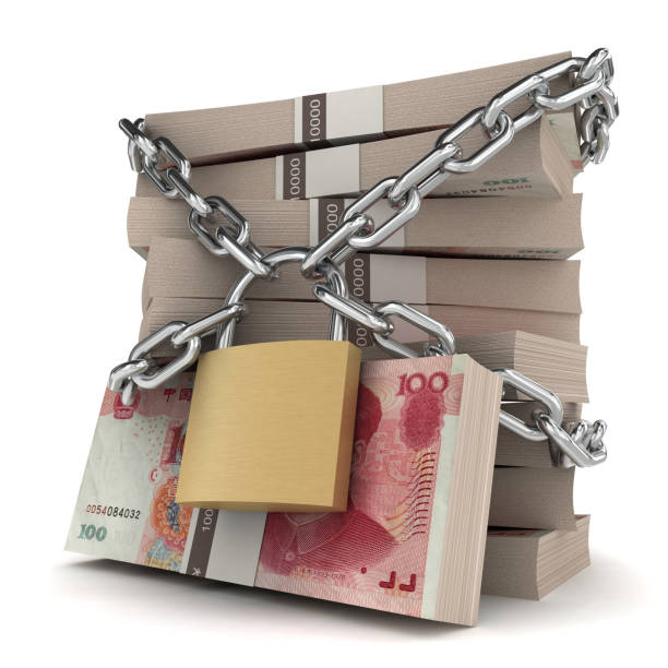 Chinese money finance lock security protection insurance